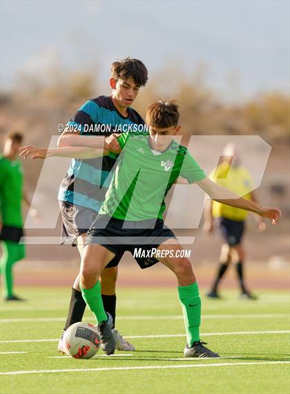 Thumbnail 1 in Somerset Sky Pointe vs Virgin Valley (JV Team Bulldog Invitational) photogallery.