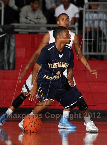 Thumbnail 3 in Prestonwood Christian vs. Madison Prep Academy (Thanksgiving Hoopfest) photogallery.