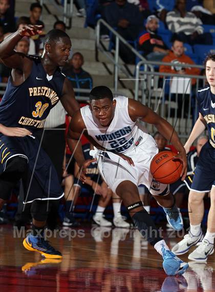 Thumbnail 3 in Prestonwood Christian vs. Madison Prep Academy (Thanksgiving Hoopfest) photogallery.