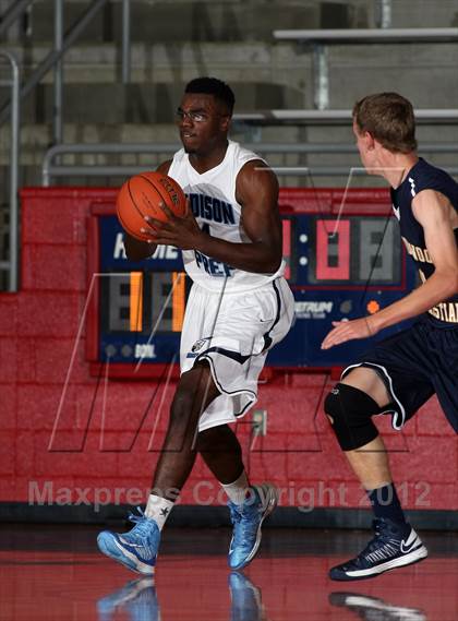 Thumbnail 3 in Prestonwood Christian vs. Madison Prep Academy (Thanksgiving Hoopfest) photogallery.