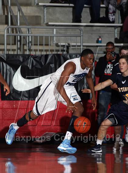 Thumbnail 3 in Prestonwood Christian vs. Madison Prep Academy (Thanksgiving Hoopfest) photogallery.