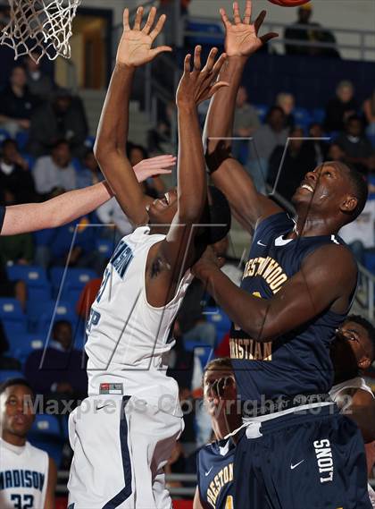 Thumbnail 1 in Prestonwood Christian vs. Madison Prep Academy (Thanksgiving Hoopfest) photogallery.