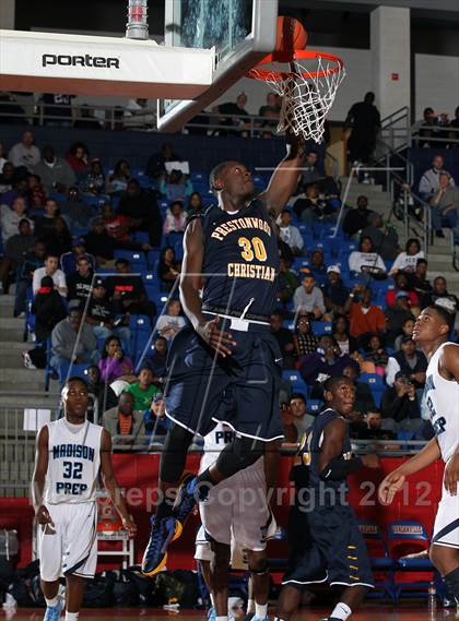 Thumbnail 2 in Prestonwood Christian vs. Madison Prep Academy (Thanksgiving Hoopfest) photogallery.