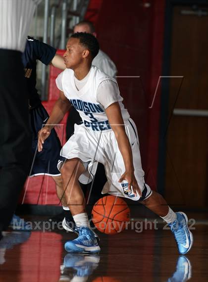 Thumbnail 3 in Prestonwood Christian vs. Madison Prep Academy (Thanksgiving Hoopfest) photogallery.