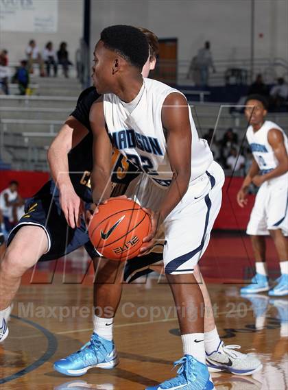 Thumbnail 3 in Prestonwood Christian vs. Madison Prep Academy (Thanksgiving Hoopfest) photogallery.