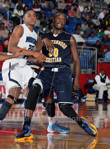 Thumbnail 2 in Prestonwood Christian vs. Madison Prep Academy (Thanksgiving Hoopfest) photogallery.