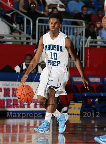 Thumbnail 1 in Prestonwood Christian vs. Madison Prep Academy (Thanksgiving Hoopfest) photogallery.