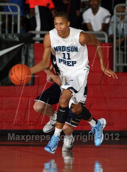 Thumbnail 3 in Prestonwood Christian vs. Madison Prep Academy (Thanksgiving Hoopfest) photogallery.
