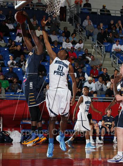 Thumbnail 3 in Prestonwood Christian vs. Madison Prep Academy (Thanksgiving Hoopfest) photogallery.