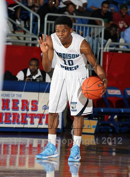 Thumbnail 1 in Prestonwood Christian vs. Madison Prep Academy (Thanksgiving Hoopfest) photogallery.