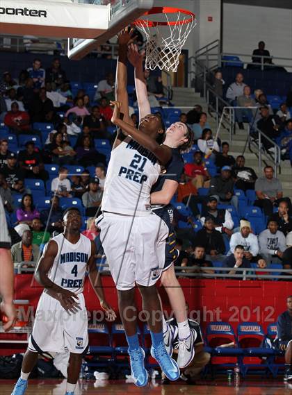 Thumbnail 2 in Prestonwood Christian vs. Madison Prep Academy (Thanksgiving Hoopfest) photogallery.
