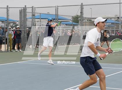 Thumbnail 3 in UIL 6A Boys Tennis Semifinal photogallery.