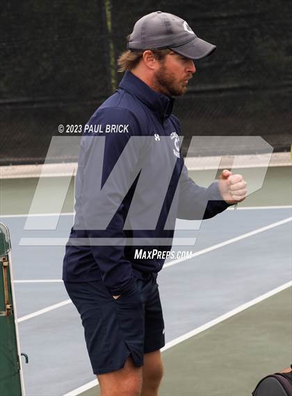 Thumbnail 2 in UIL 6A Boys Tennis Semifinal photogallery.