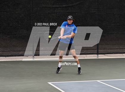 Thumbnail 2 in UIL 6A Boys Tennis Semifinal photogallery.