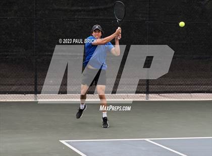 Thumbnail 3 in UIL 6A Boys Tennis Semifinal photogallery.