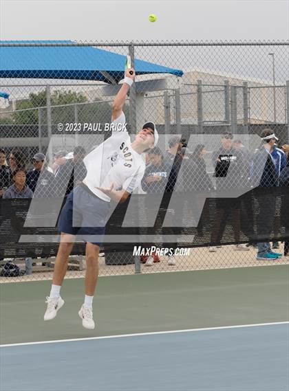 Thumbnail 3 in UIL 6A Boys Tennis Semifinal photogallery.