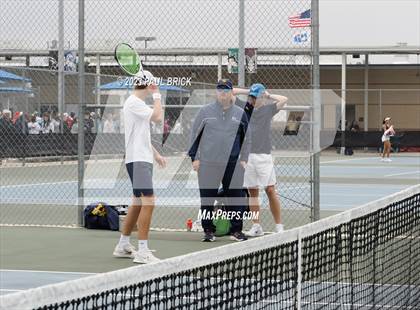 Thumbnail 2 in UIL 6A Boys Tennis Semifinal photogallery.