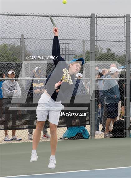 Thumbnail 3 in UIL 6A Boys Tennis Semifinal photogallery.
