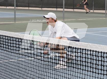 Thumbnail 1 in UIL 6A Boys Tennis Semifinal photogallery.