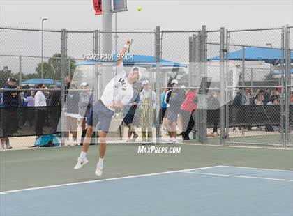 Thumbnail 2 in UIL 6A Boys Tennis Semifinal photogallery.