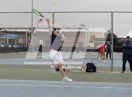 Thumbnail 1 in UIL 6A Boys Tennis Semifinal photogallery.