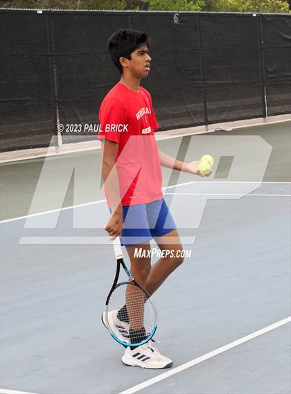 Thumbnail 2 in UIL 6A Boys Tennis Semifinal photogallery.