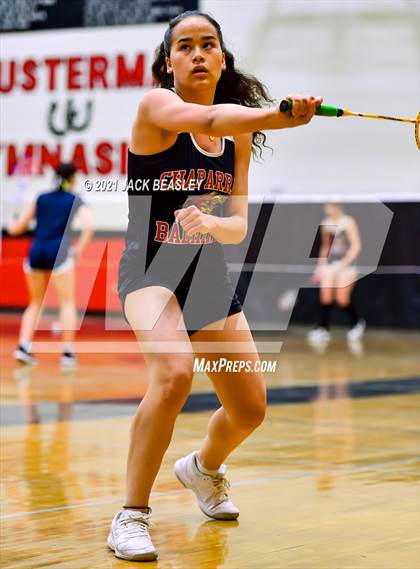 Thumbnail 1 in AIA D1 Badminton Team Championship photogallery.