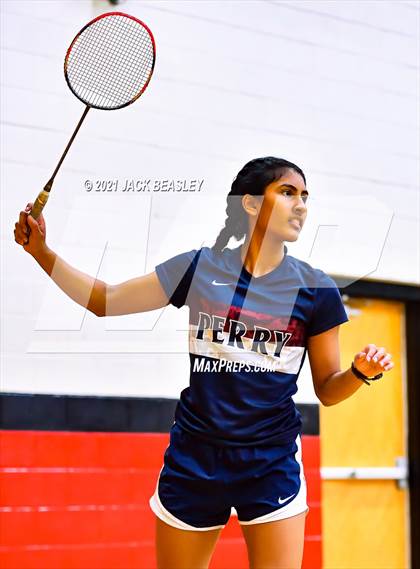 Thumbnail 2 in AIA D1 Badminton Team Championship photogallery.