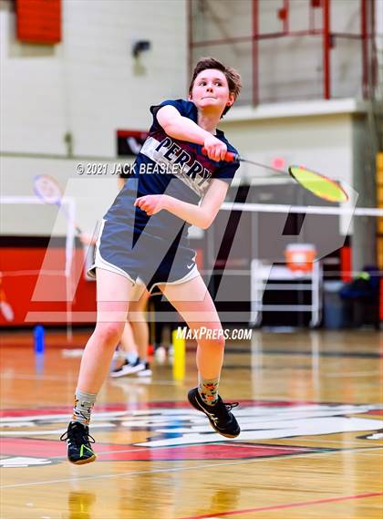 Thumbnail 2 in AIA D1 Badminton Team Championship photogallery.