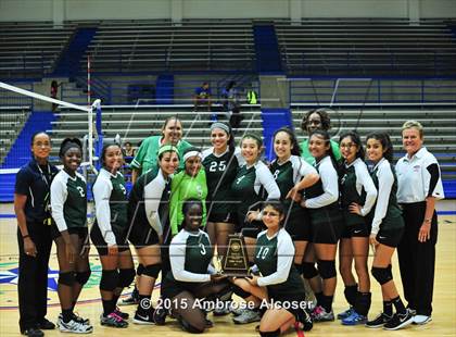 Thumbnail 2 in Austin vs Booker T. Washington (34th Annual Houston ISD Volleyball Tournament) photogallery.