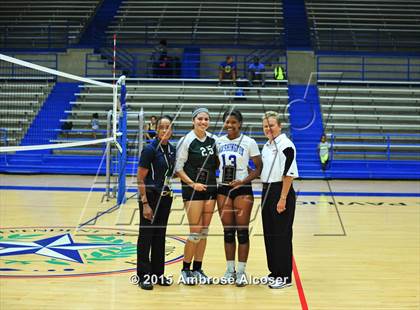 Thumbnail 3 in Austin vs Booker T. Washington (34th Annual Houston ISD Volleyball Tournament) photogallery.