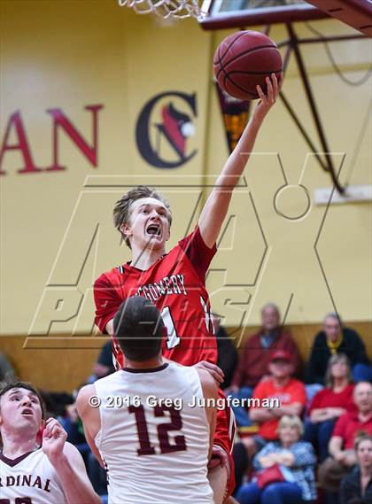 Thumbnail 1 in Montgomery @ Cardinal Newman (CIF NBL Semifinal) photogallery.