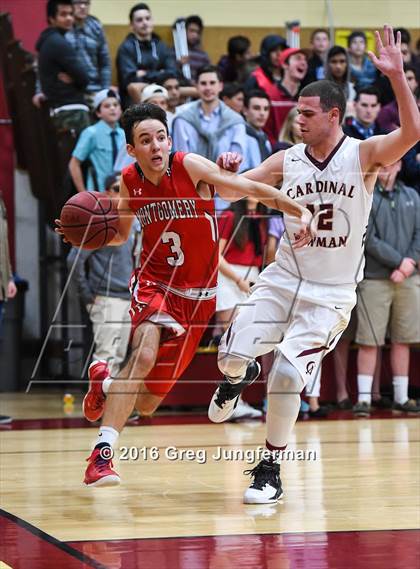 Thumbnail 2 in Montgomery @ Cardinal Newman (CIF NBL Semifinal) photogallery.