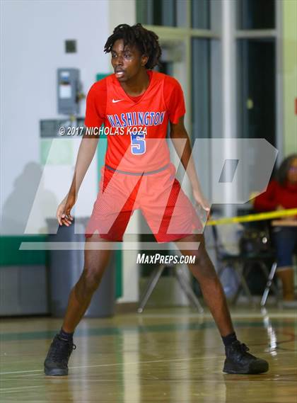 Thumbnail 3 in George Washington Prep vs. Dorsey (D1 Bound Classic) photogallery.