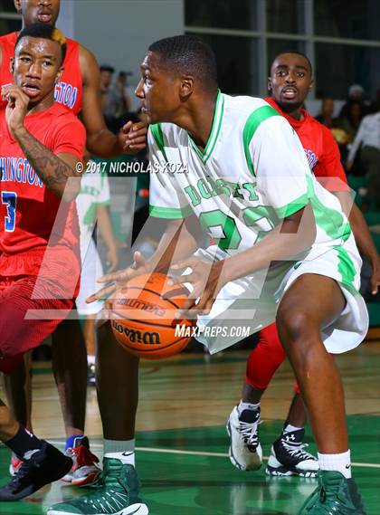 Thumbnail 3 in George Washington Prep vs. Dorsey (D1 Bound Classic) photogallery.