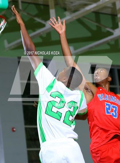 Thumbnail 2 in George Washington Prep vs. Dorsey (D1 Bound Classic) photogallery.