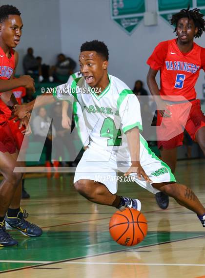 Thumbnail 3 in George Washington Prep vs. Dorsey (D1 Bound Classic) photogallery.