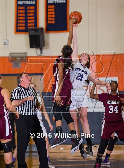 Thumbnail 3 in Ossining vs Monroe-Woodbury (NYSPHSAA Class AA Regional Final) photogallery.
