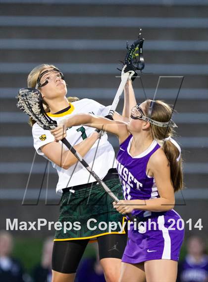 Thumbnail 3 in Sunset vs West Linn (Oregon Girls Lacrosse Association) photogallery.