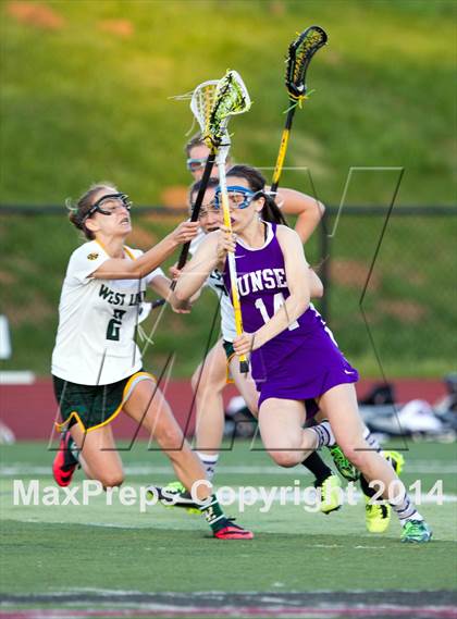 Thumbnail 3 in Sunset vs West Linn (Oregon Girls Lacrosse Association) photogallery.