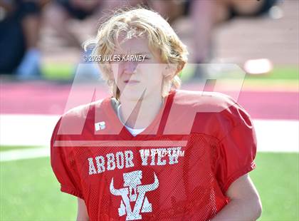 Thumbnail 3 in Arbor View vs Faith Lutheran (Scrimmage) photogallery.