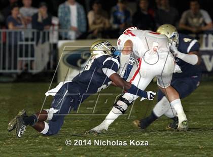 Thumbnail 2 in Mater Dei vs. St. John Bosco photogallery.