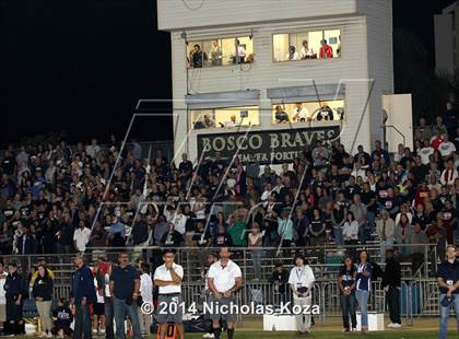 Thumbnail 2 in Mater Dei vs. St. John Bosco photogallery.