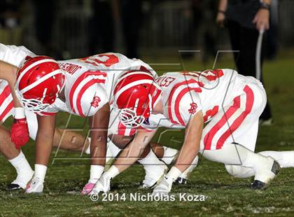 Thumbnail 3 in Mater Dei vs. St. John Bosco photogallery.