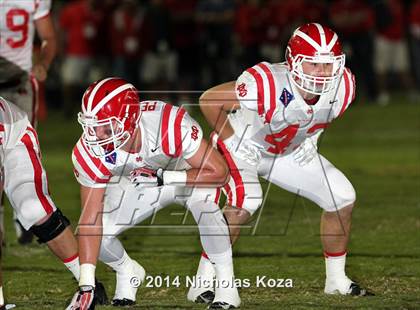 Thumbnail 3 in Mater Dei vs. St. John Bosco photogallery.
