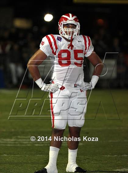 Thumbnail 1 in Mater Dei vs. St. John Bosco photogallery.