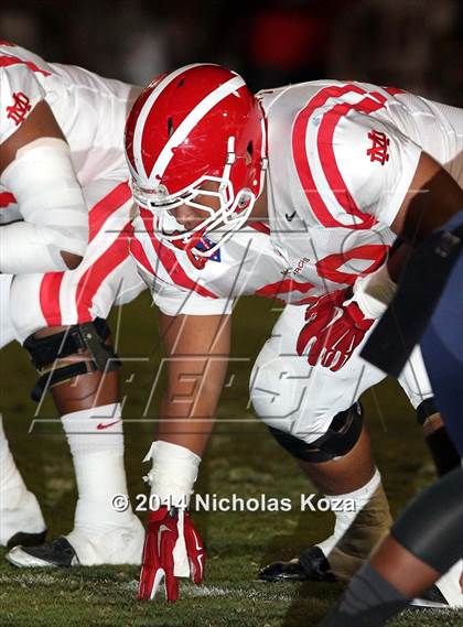 Thumbnail 2 in Mater Dei vs. St. John Bosco photogallery.