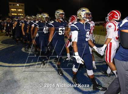 Thumbnail 1 in Mater Dei vs. St. John Bosco photogallery.