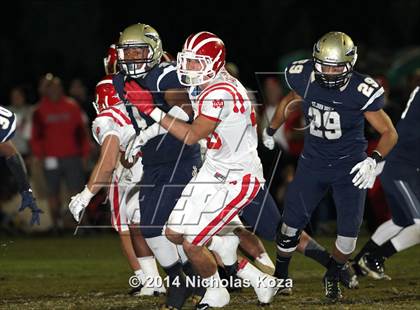 Thumbnail 2 in Mater Dei vs. St. John Bosco photogallery.