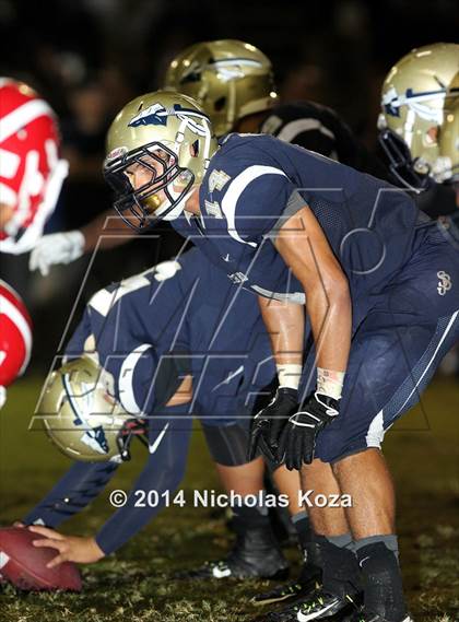 Thumbnail 1 in Mater Dei vs. St. John Bosco photogallery.